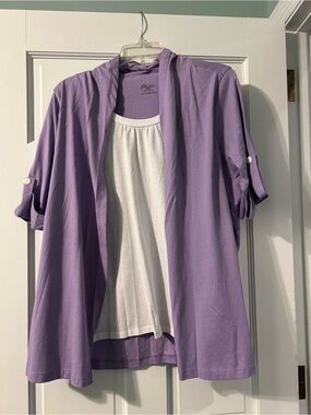 Easy Essentials Cotton 2 for 1 top size M